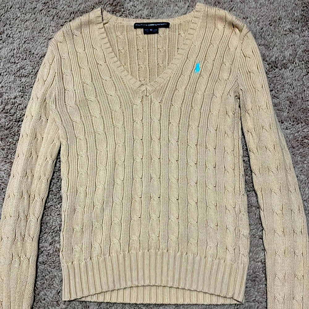 Ralph Lauren Sport Sweater, Beige, extra small